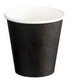 SINGLE WALL PE COFFEE CUP - 6OZ BLACK - 1000 PER CARTON