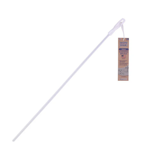 WHITE MAGIC HAIR CATCHING DRAIN CLEANING BRUSH - 75CM