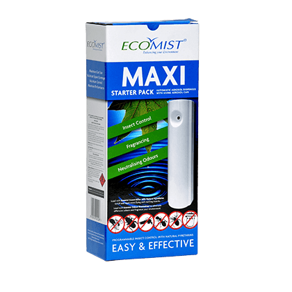 ECO DISPENSER MAXI (E6) - BLACK DISPENSER & CAN