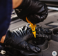 DIAMOND GRIP BLACK NITRILE GLOVES - LARGE - 100/BOX