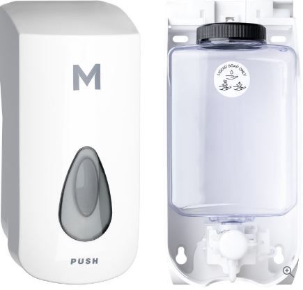 LIQUID SOAP DISPENSER - WHITE