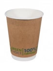 GREEN CHOICE DOUBLE WALL CUP - MEDIUM (12OZ) - 25 PER SLEEVE