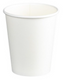 SINGLE WALL PE COFFEE CUP - 8OZ - WHITE - 1000 PER CARTON