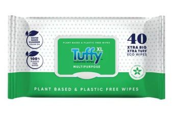 TUFFY XL ANTIBACTERIAL WIPES - 40 PER PACK