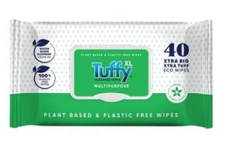 TUFFY XL ANTIBACTERIAL WIPES - 40 PER PACK