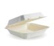 WHITE BIOCANE CLAMSHELL - LARGE SQUARE - 200/CTN
