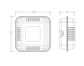 WHITE BIOCANE CLAMSHELL - LARGE SQUARE - 200/CTN