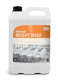 BRIGHT WASH  AUTO DISH & GLASS WASH  - 5L -