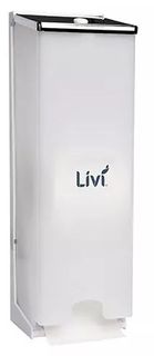 3 TOILET ROLL VERTICAL DISPENSER CLEAR