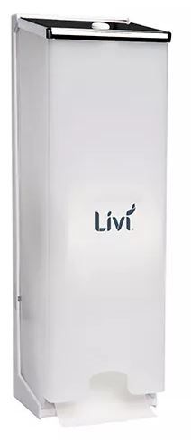 3 TOILET ROLL VERTICAL DISPENSER CLEAR