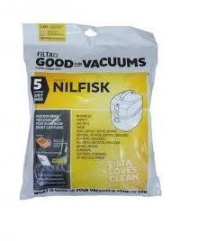 NILFISK GD SERIES VACUUM BAGS - 5 PACK