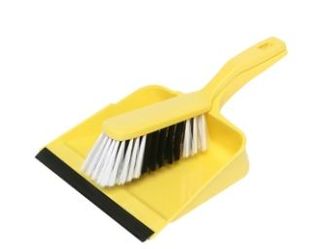 BRUSH & PAN SET - YELLOW