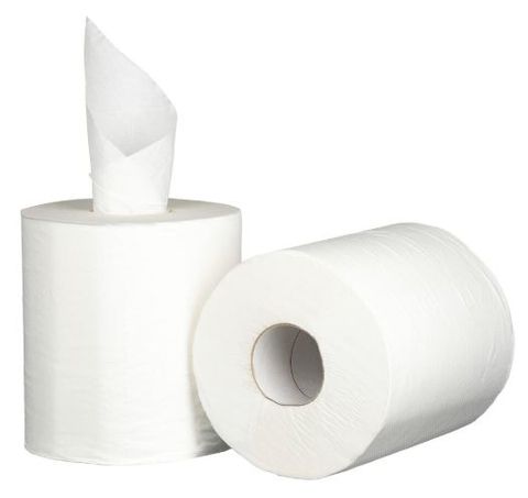 BARRELL ROLLS  - WHITE - 2PLY  - 180M - 6 ROLLS/CTN