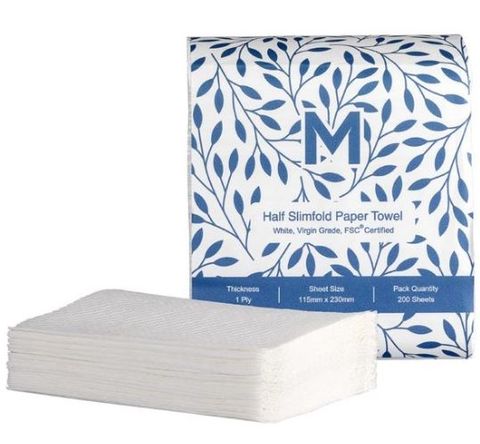 HALF-WIPES -  200/PK 40PK/CTN