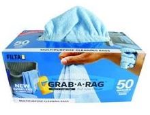 GRAB-A-RAG 50PK MICROFIBRE - BLUE