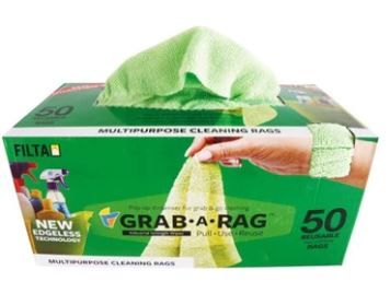 GRAB-A-RAG 50PK MICROFIBRE - GREEN