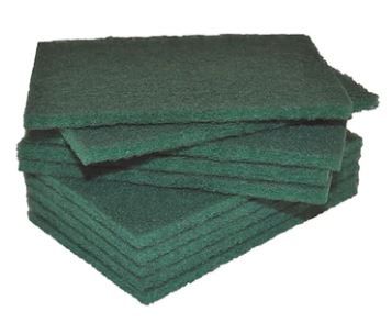 SCOURING PADS -GREEN - 10/PKT