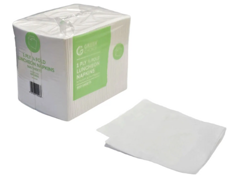 LUNCH NAPKIN  - WHITE 1/4 FOLD - 3000/CTN