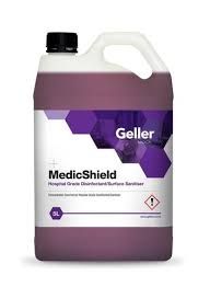 GELLER MEDIC SHIELD -  SURFACE SPARY DISINFECTANT/SANITISER - 5L READY TO USE