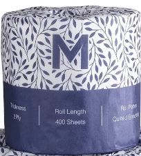 2PLY WRAPPED TOILET TISSUE -  400'S 48/CTN