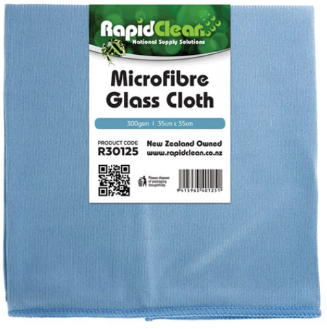 MICROFIBRE CLOTH  -AQUA-GLASS   - 5/PK