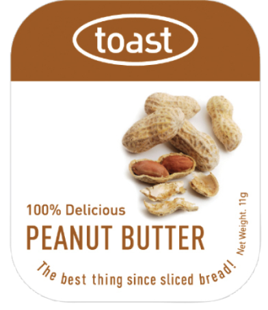 PEANUT BUTTER - TOAST - 48 PER TRAY