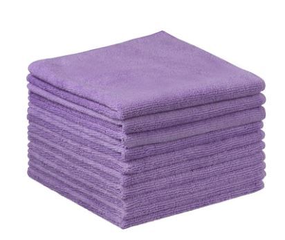 MICROFIBRE CLOTH - PURPLE - 5/PK