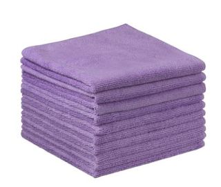 MICROFIBRE CLOTH - PURPLE - 5/PK