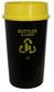 SABCO RECYCLING STATION 60L BIN WITH YELLOW LID (BOTTLES & CANS)