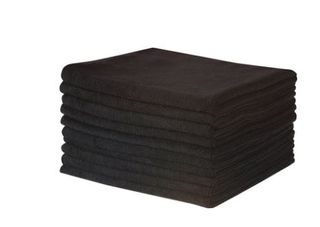 MICROFIBRE CLOTH - BLACK - 5/PK