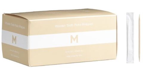 WOODEN TOOTHPICK --WRAPPED  - 1000/CTN