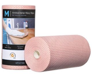 CLOTH WIPES - RED - 90 SHEETS PER ROLL (6007)