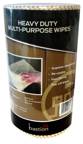 CLOTH WIPES - BROWN - 90 SHEETS PER ROLL