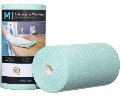 CLOTH WIPES - GREEN - 90 SHEETS PER ROLL (6006)