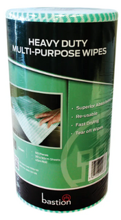CLOTH WIPES - GREEN - 90 SHEETS PER ROLL