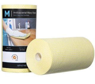 CLOTH WIPES - YELLOW - 90 SHEETS PER ROLL