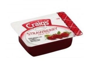 CRAIGS STRAWBERRY JAM - 75 PER TRAY