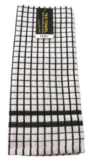COTTON TEA TOWEL - BLACK