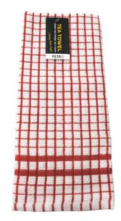 COTTON TEA TOWEL - RED