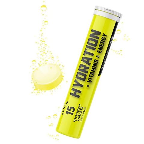 THORZT EFFERVESCENT TABLETS - HYDRATION + VITAMINS - PUNCH - 15 PER TUBE