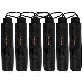 Black Windproof Folding - 6 units