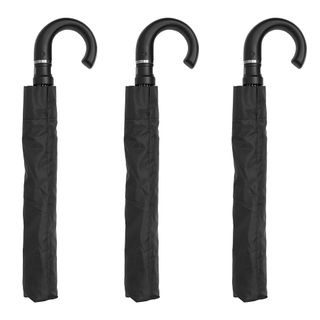 Long Auto Open Folding; Black Pack of 3