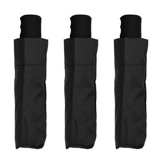 Windproof Mini Maxi; Black Pack of 3