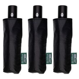 Micro Mini Auto Open Close Black; Pack of 3