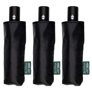 Micro Mini Auto Open Close Black; Pack of 3