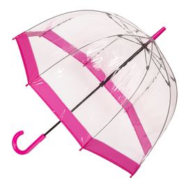 Biodegradable Clear PVC Birdcage with Pink Border
