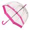 Biodegradable Clear PVC Birdcage with Pink Border