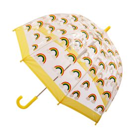 Kid Friendly Biodegradable PVC Birdcage Shaped; Rainbow Print