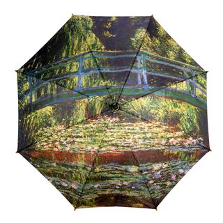 Waterlilly Pond Print Wooden Classic Walking Length