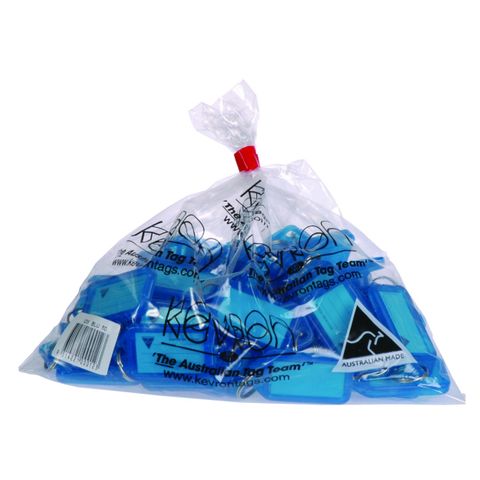 KEY TAGS BLUE  ID5  BAG 50  KEVRON